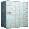 Florence Mfg Co 1400 Series Front Loading Horizontal Wall-Mounted Mailbox, 29 Compartments, Anodized Aluminum 140065A